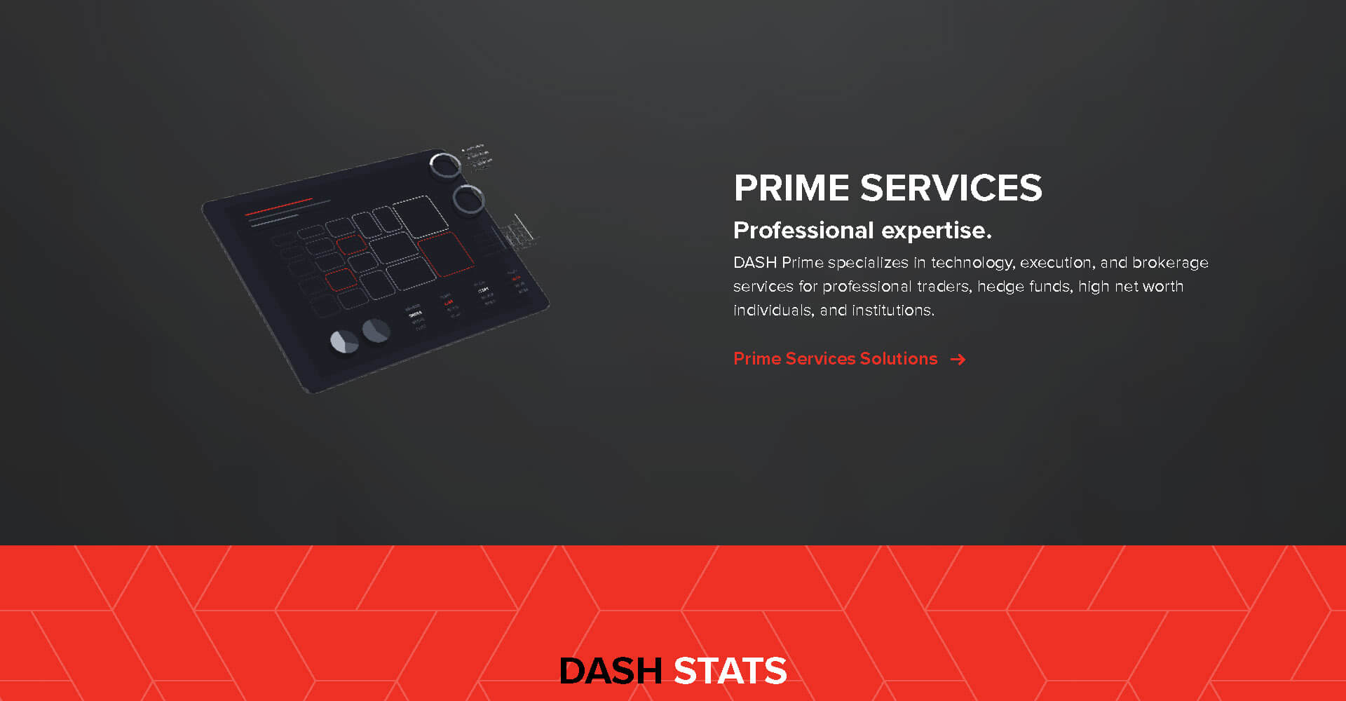Homepage screenshot of Dash Financial