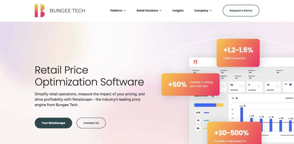 Web design for Bungee Tech